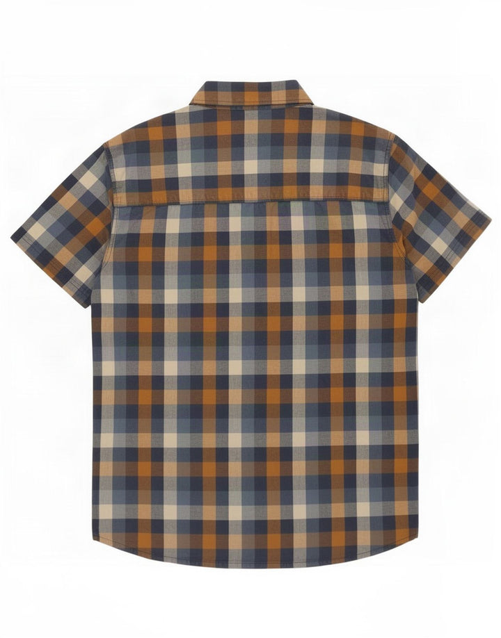 Ανδρικό πουκάμισο Mountain Warehouse XL Navy Blue Check Cotton