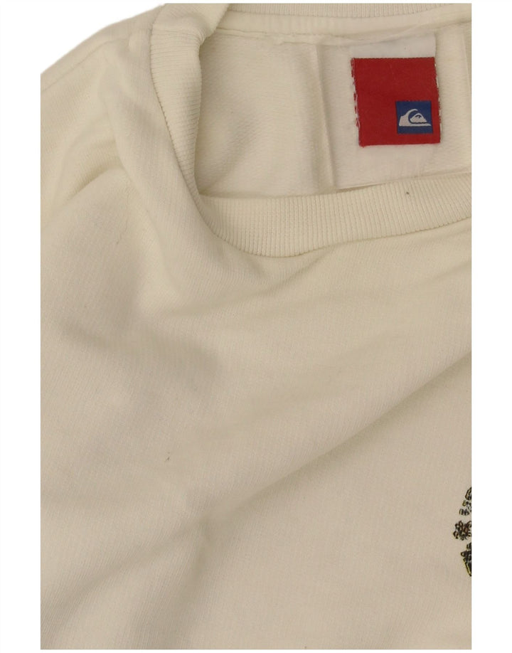 Quiksilver Boys Graphic Φούτερ Jumper 11-12 ετών Λευκό