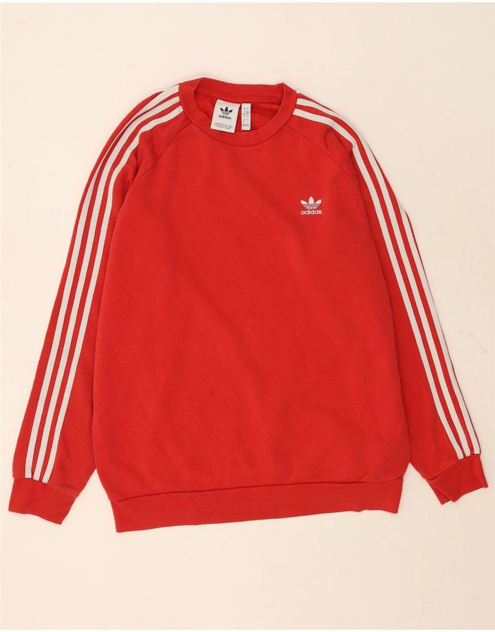 Ανδρικό φούτερ Adidas Jumper μεγάλο κόκκινο βαμβακερό