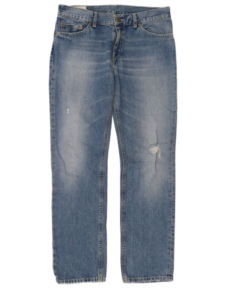 Dondup Γυναικείο Distressed Straight Jeans W27 L28 Μπλε βαμβακερό
