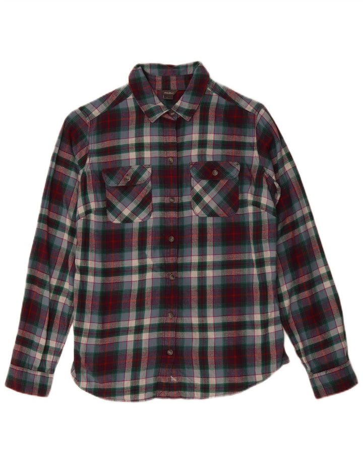 Eddie Bauer Γυναικείο φανελένιο πουκάμισο UK 10 Μικρό, πολύχρωμο βαμβακερό