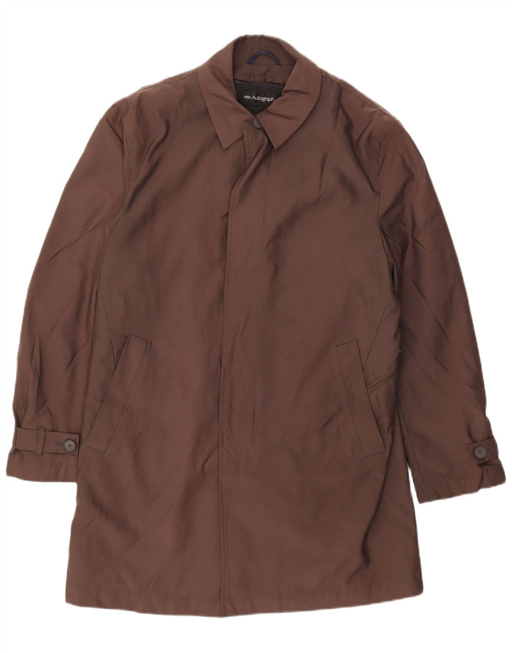 Ανδρικό πανωφόρι Marks & Spencer UK 36 Small Brown Polyester