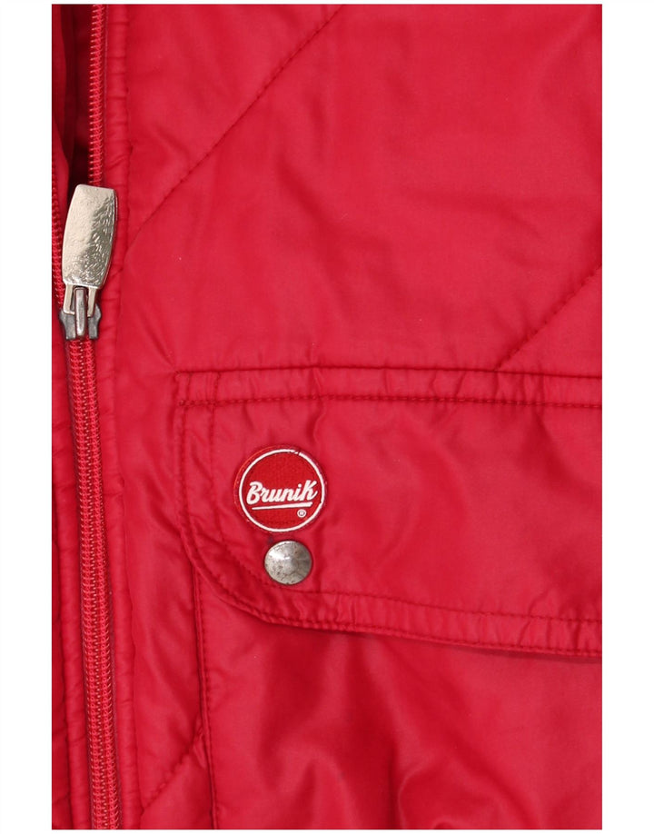 Brunik Ανδρικό μπουφάν με επένδυση UK 38 Medium Red Colourblock
