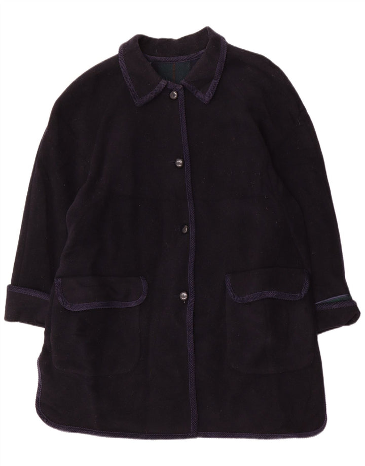 Vintage Γυναικείο Πανωφόρι UK 20 2XL Navy Blue Wool