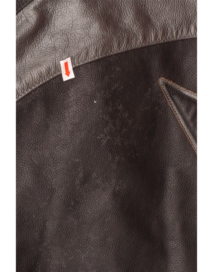 DAINESE Ανδρικό τζάκετ Racer με γραφικό μέγεθος 54 Μεγάλο μαύρο δερμάτινο χρώμα