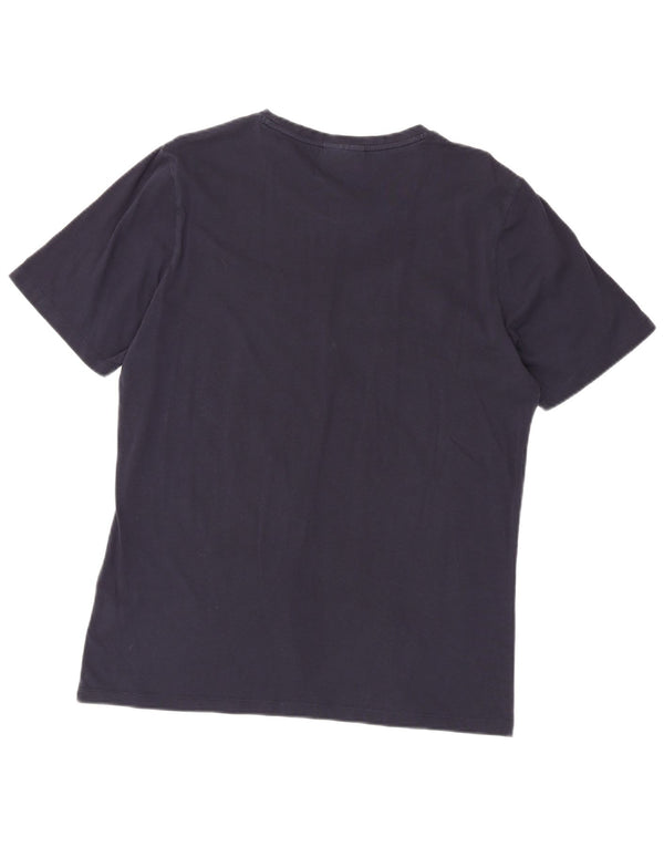 Ανδρικό γραφικό T-shirt Hugo Boss Top XL Navy Blue Cotton