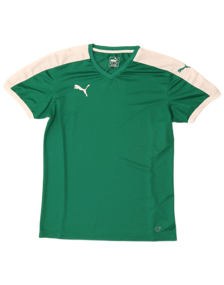 Ανδρικό γραφικό μπλουζάκι Puma Top μεσαίο πράσινο χρώμα