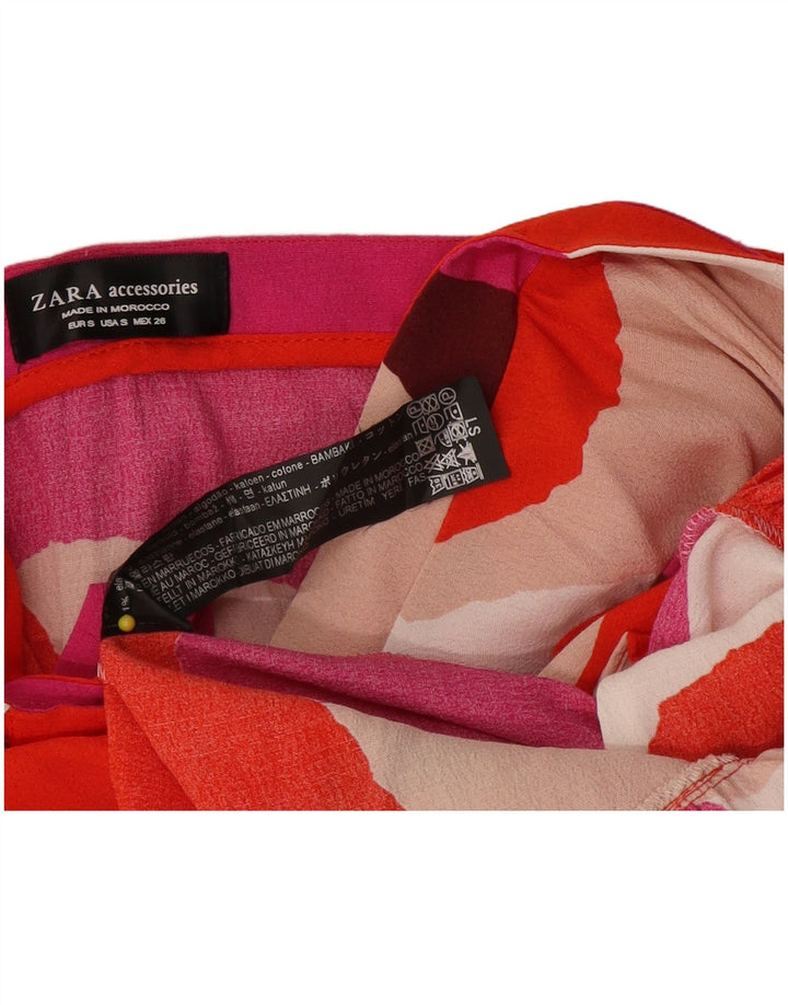 Zara Γυναικεία Φούστα Wrap Small W24 Πολύχρωμο Courblock Βαμβακερό