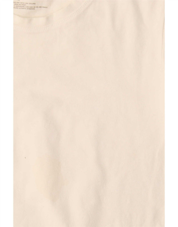 Gap Γυναικείο T-Shirt Top UK 10 Small White Βαμβακερό