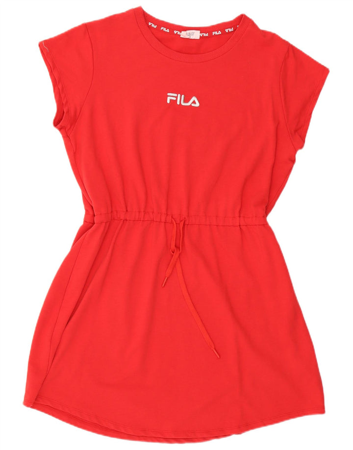 Fila Γυναικείο Graphic Basic Φόρεμα UK 18 XL Κόκκινο βαμβακερό
