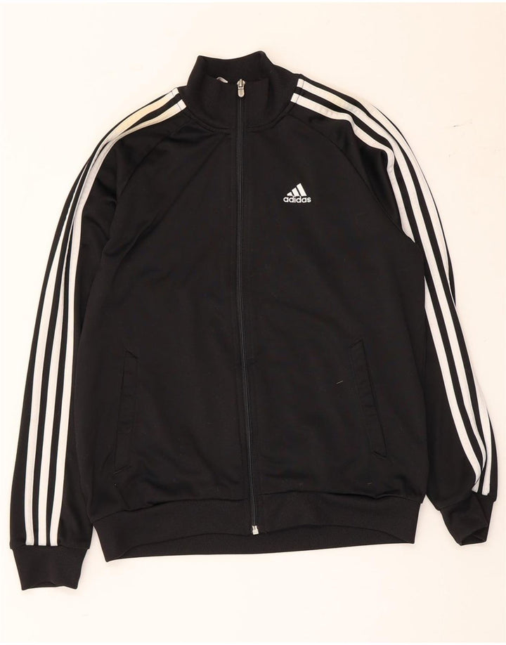 Adidas Boys Clima 365 αθλητικό σακάκι 11-12 ετών μαύρο πολυεστέρα