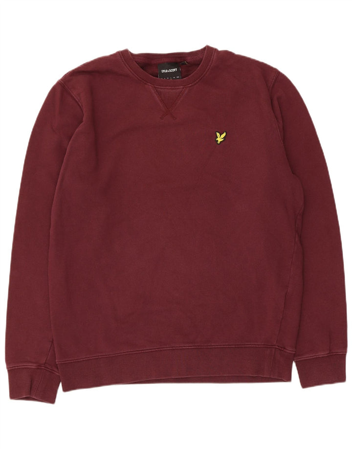 Ανδρικό φούτερ Lyle & Scott Jumper Large Maroon Βαμβακερό