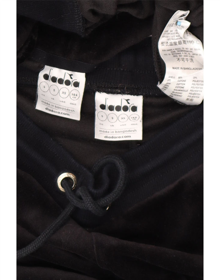 DIADORA Γυναικεία Oversized Βελούδινη Ολόσωμη Φόρμα UK 10 Small Black