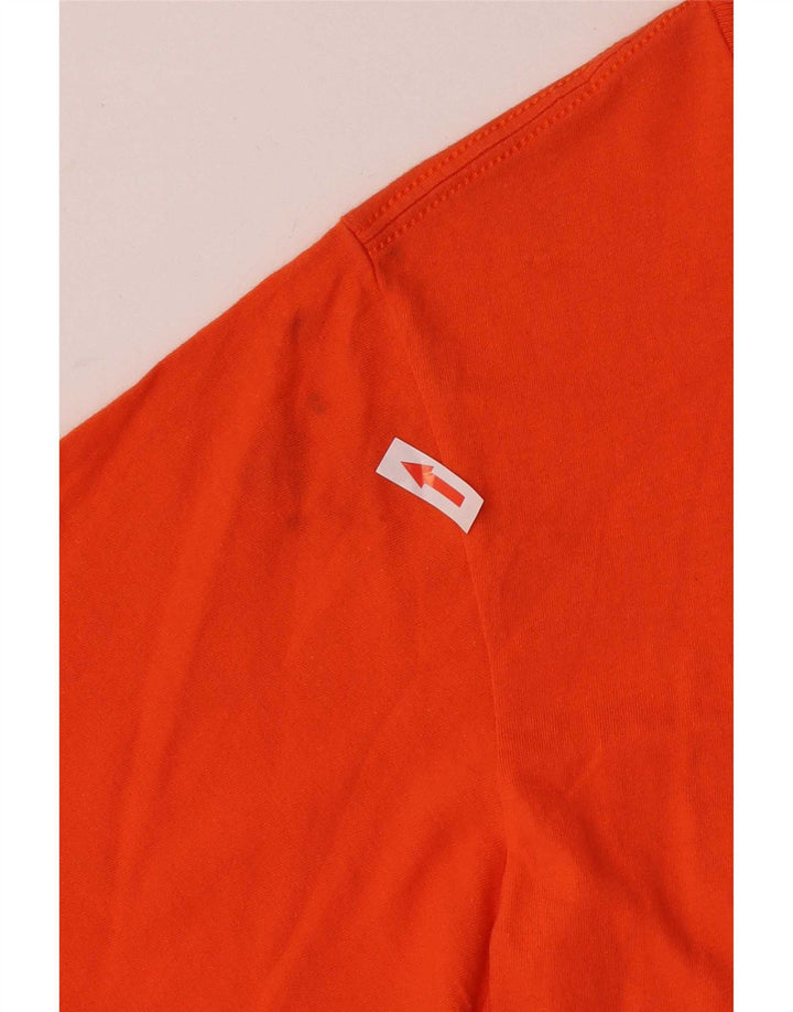 Ανδρικό γραφικό T-Shirt Adidas Top από μεσαίο πορτοκαλί βαμβακερό