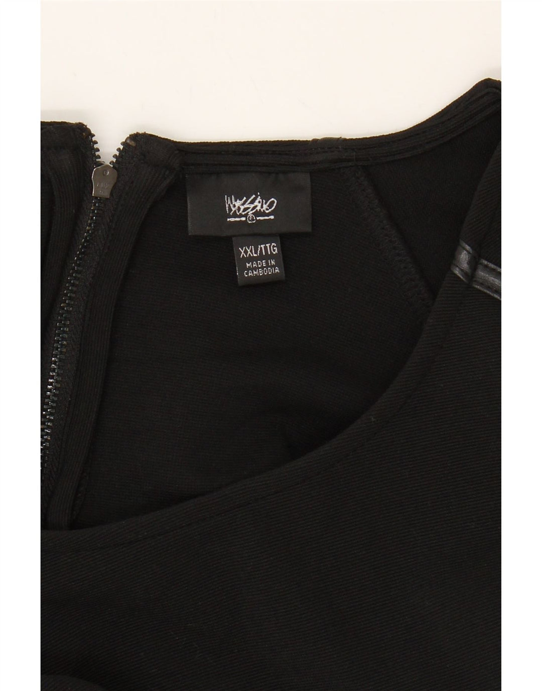 MOSSIMO Womens Bodycon Dress UK 20 2XL Black Polyester Vintage Mossimo and Second-Hand Mossimo from Messina Hembry 