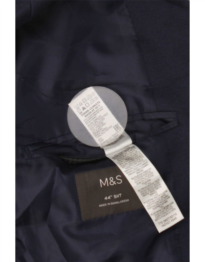 Marks & Spencer Ανδρικό μπουφάν σακάκι με 2 κουμπιά UK 44 XL Navy Blue Polyester