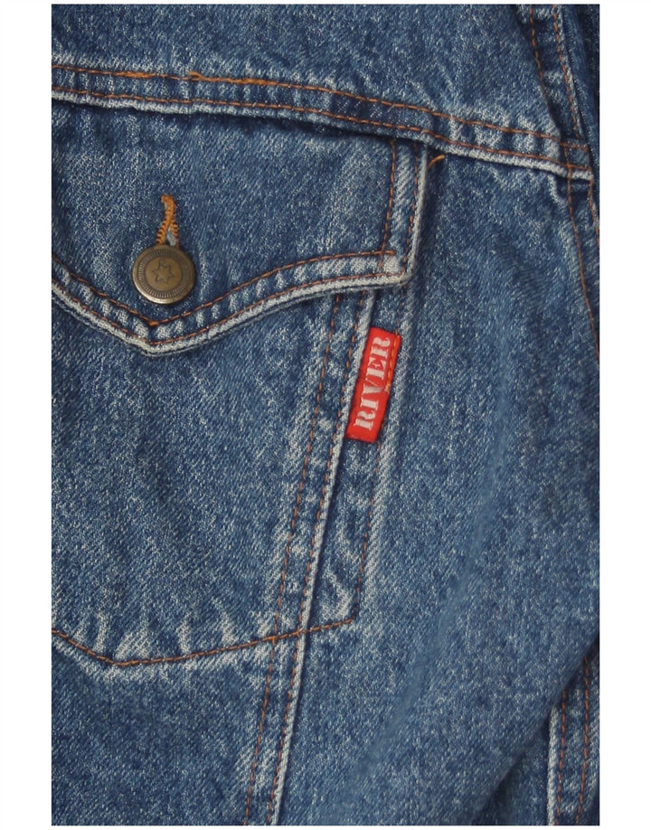 Ανδρικό τζιν μπουφάν River UK 42 XL Μπλε