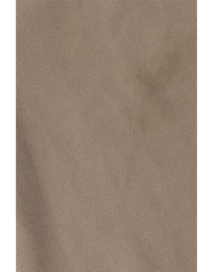 Weird Fish Mens Zip Fleece Jumper Larg off White Polyester