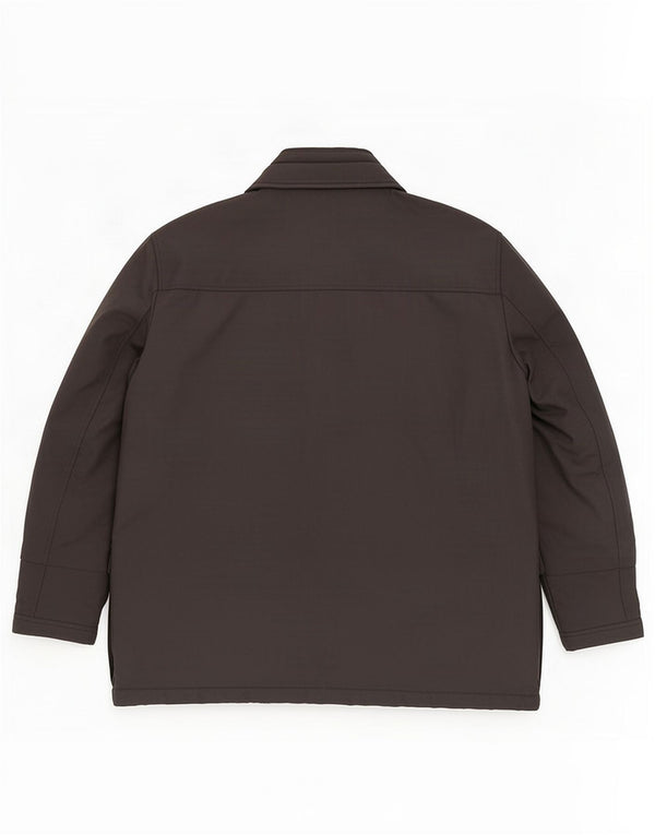 Fay Mens Overcoat UK 46 3XL Black Polyamide