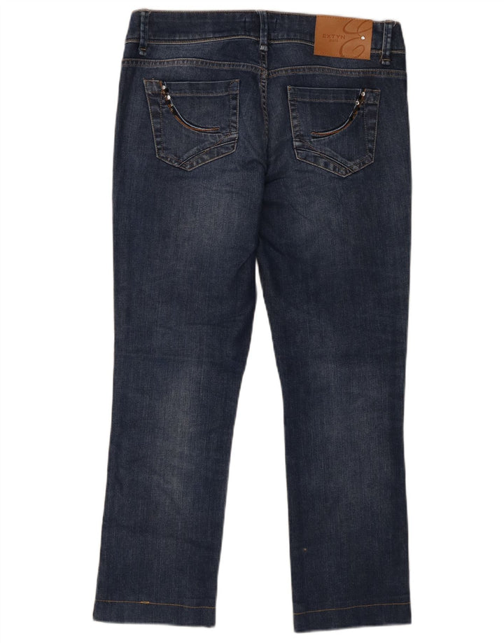 EXTYN Womens Slim Jeans IT 44 Medium W34 L27 Navy Blue Cotton