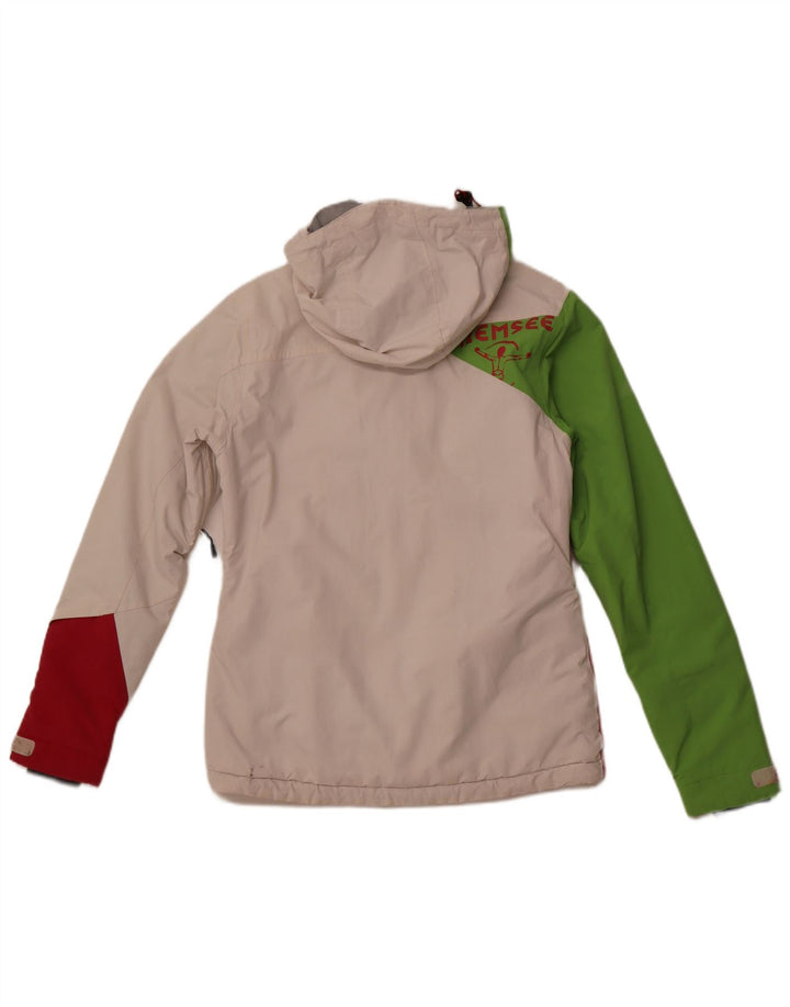 Γυναικείο μπουφάν CHIEMSEE με κουκούλα αντιανεμικό UK 6 XS White Colourblock