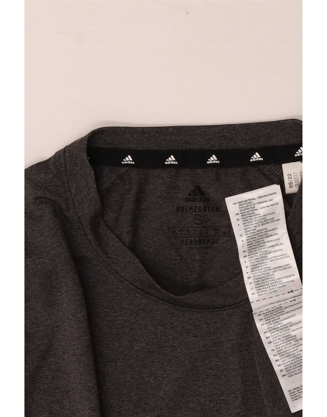Adidas Ανδρικό T-Shirt Aeroready Top Small Grey Polyester