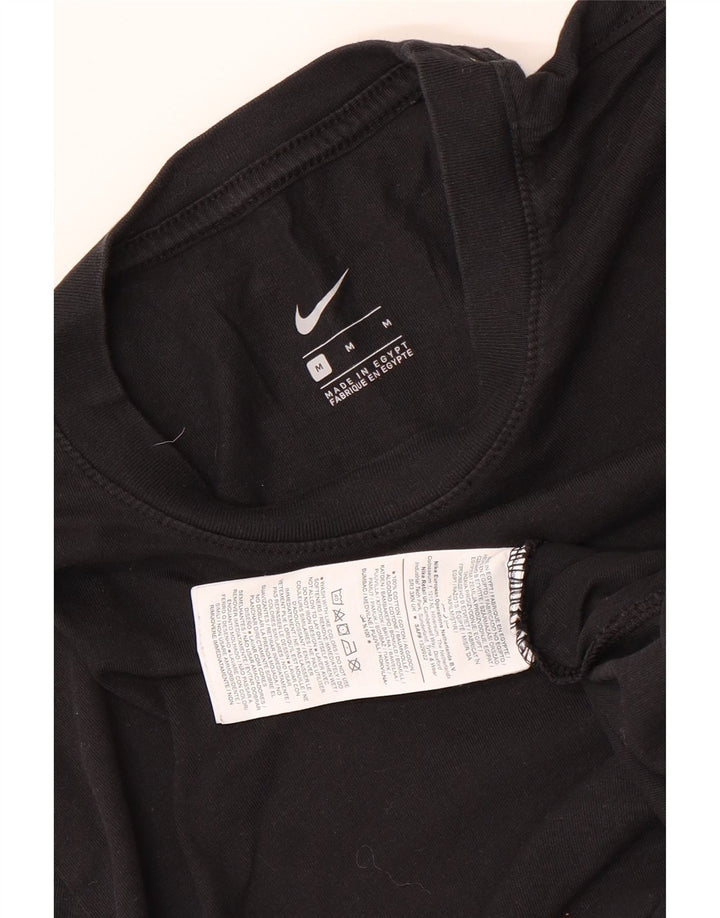 Ανδρικό μπλουζάκι Nike, μεσαίο μαύρο βαμβακερό