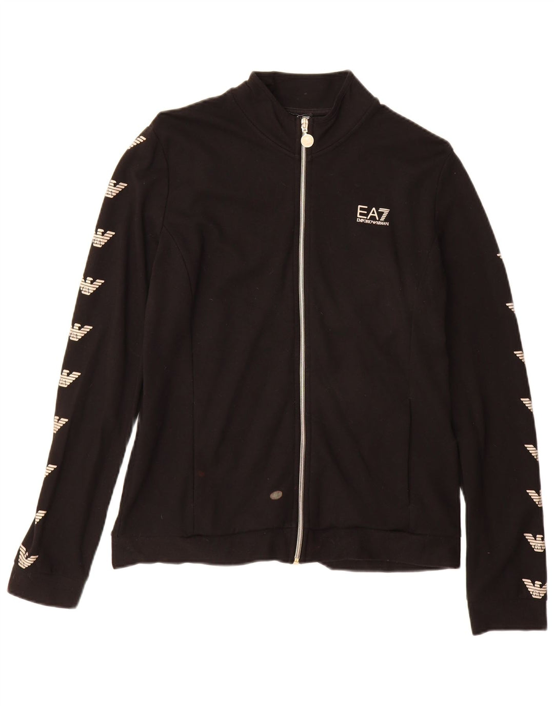 EMPORIO ARMANI Γραφική αθλητική φόρμα για αγόρια Μπουφάν 15-16 ετών XL Μαύρο
