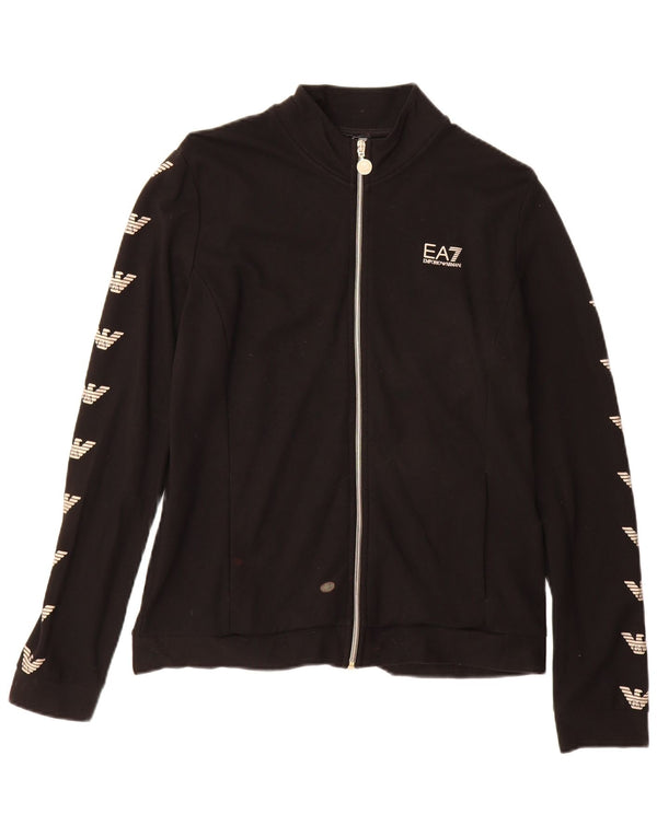 EMPORIO ARMANI Γραφική αθλητική φόρμα για αγόρια Μπουφάν 15-16 ετών XL Μαύρο