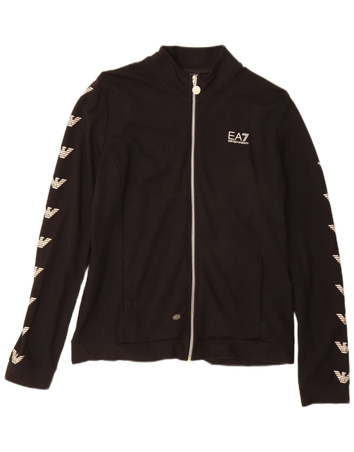 EMPORIO ARMANI Γραφική αθλητική φόρμα για αγόρια Μπουφάν 15-16 ετών XL Μαύρο