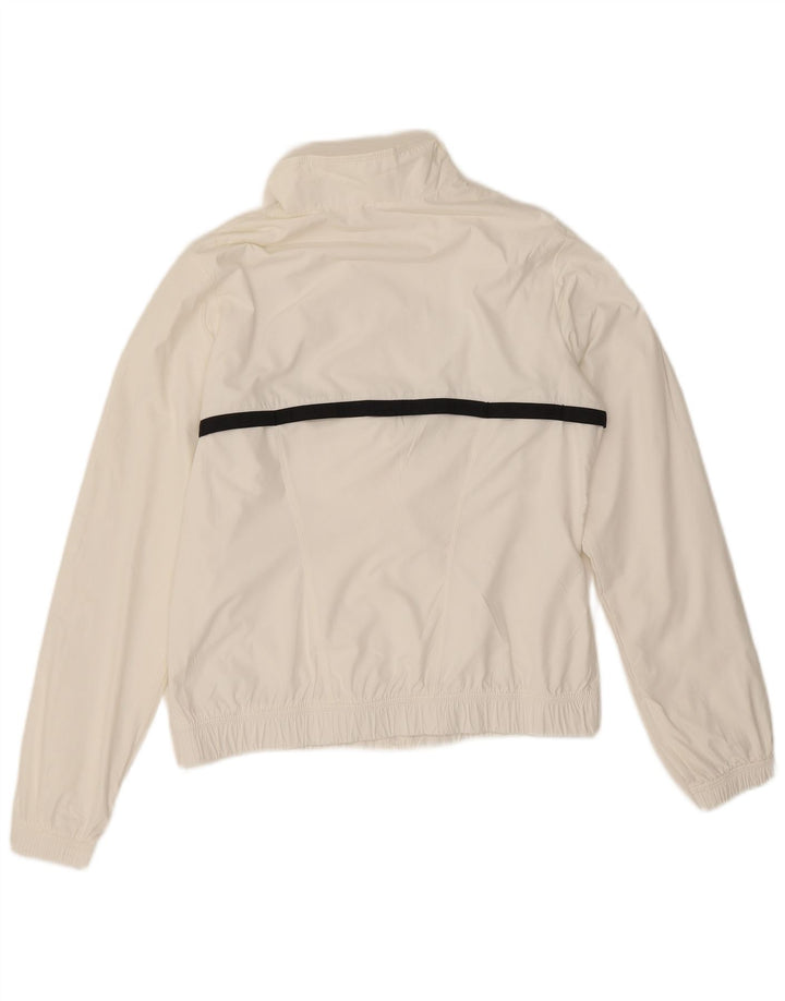 Γυναικεία αθλητική φόρμα Nike Top Jacket UK 14 Medium White Colourblock Polyester