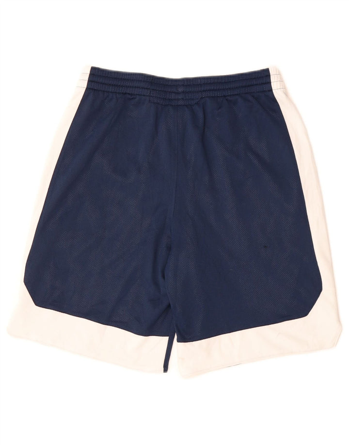 Adidas Boys Sport σορτς 13-14 ετών XL Navy Blue Colorblock Πολυεστέρας