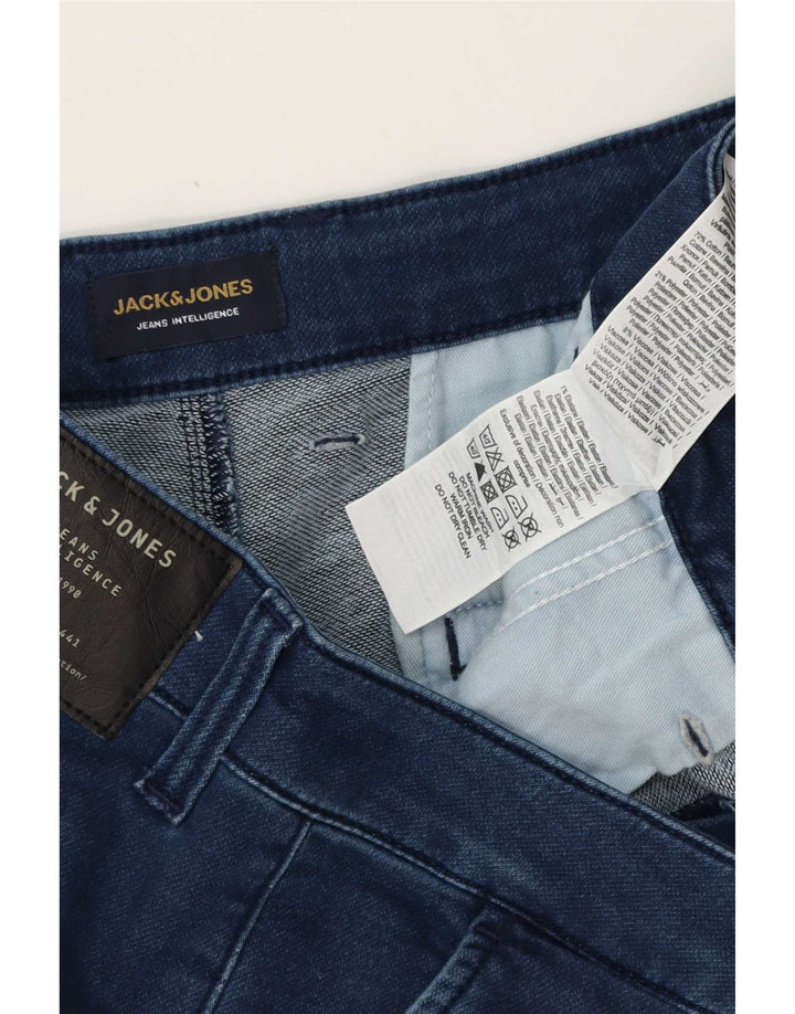 Jack & Jones Ανδρικό τζιν ίσιο W34 L32 Μπλε βαμβακερό