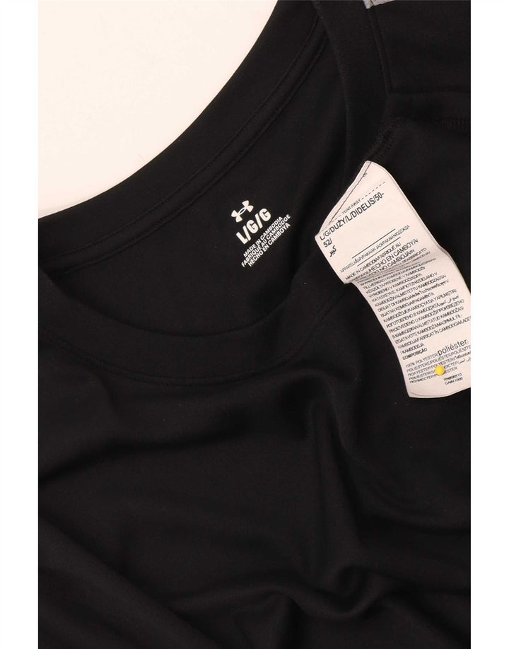 Ανδρικό T-Shirt Under Armour Top Large Black Colourblock Πολυεστέρας