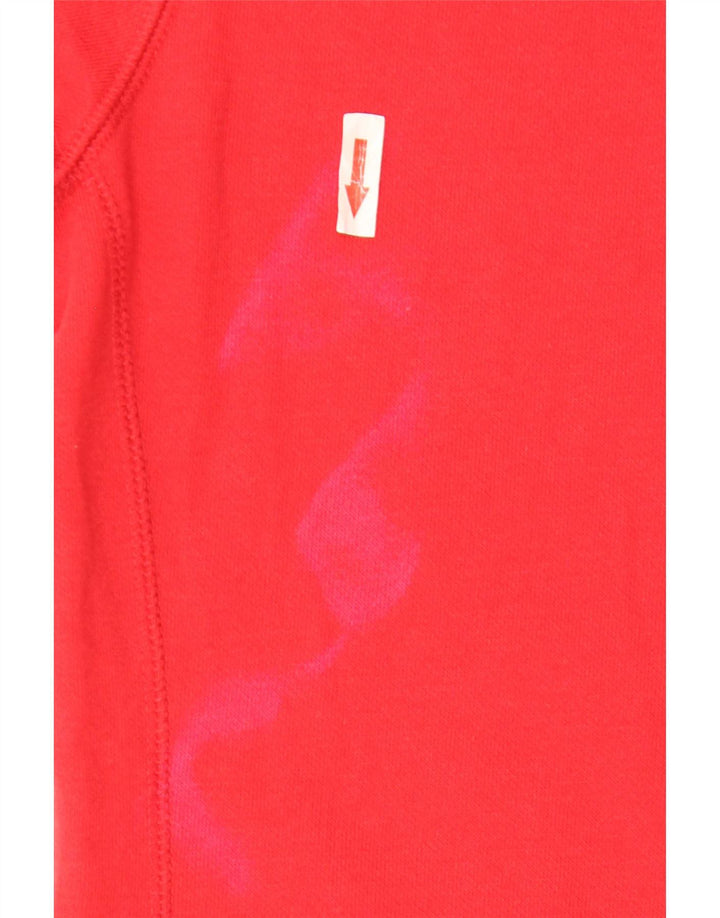 Champion Γυναικεία αθλητική φόρμα Top Jacket UK 10 Small Red Cotton