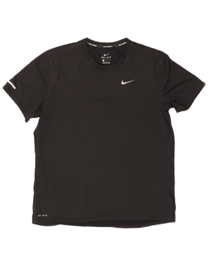 Ανδρικό T-shirt Nike Dri Fit Top Large Μαύρο Πολυεστέρας