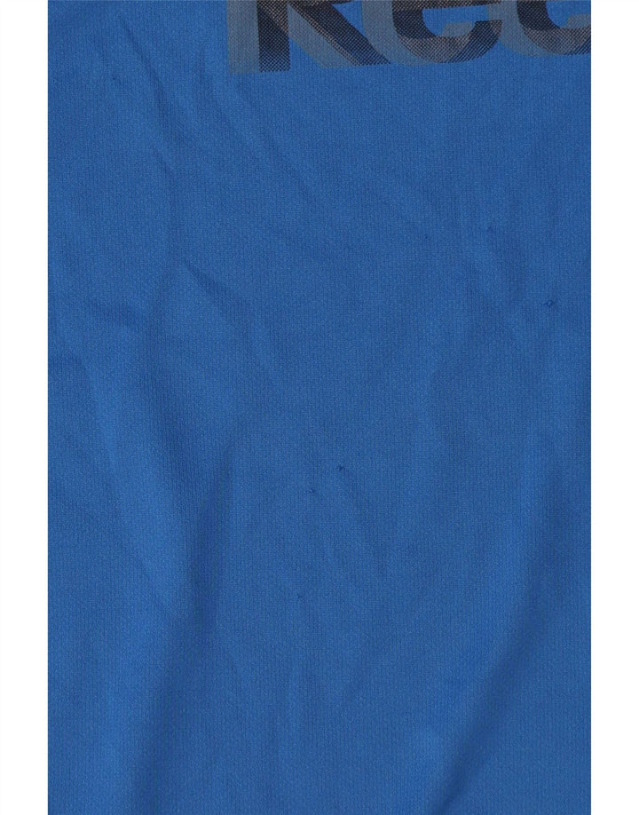 Ανδρικό γραφικό T-Shirt Reebok Top Medium Blue Colorblock Πολυεστέρας