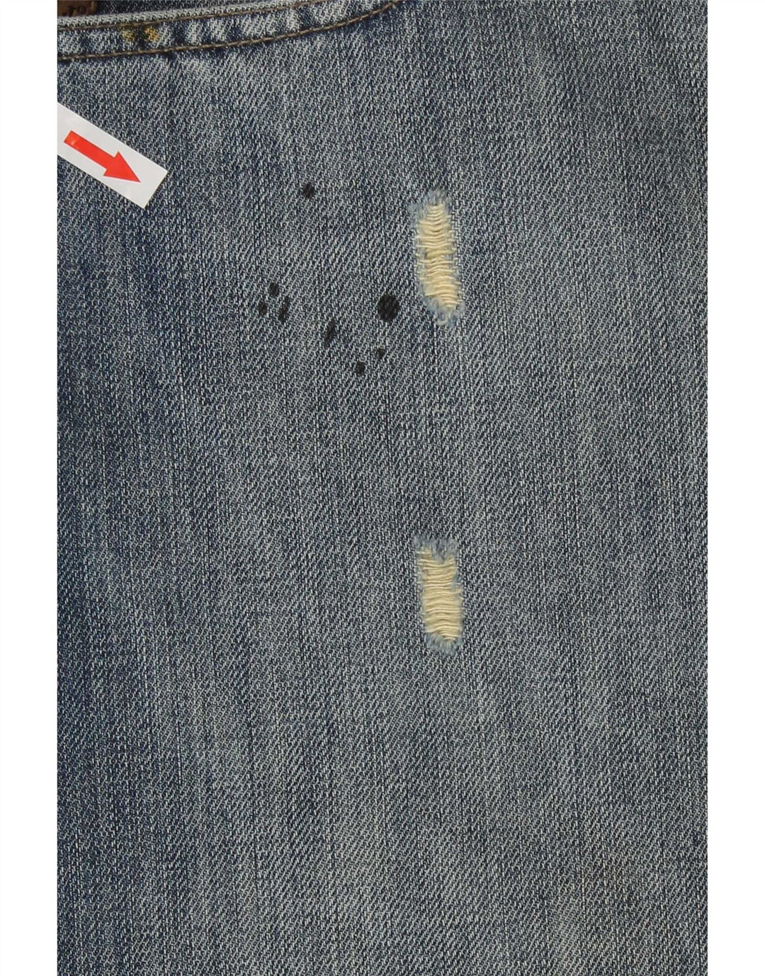 Ανδρικό τζιν Armani Distressed Straight W36 L30 Blue Cotton