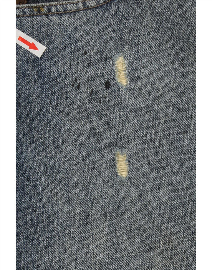 Ανδρικό τζιν Armani Distressed Straight W36 L30 Blue Cotton