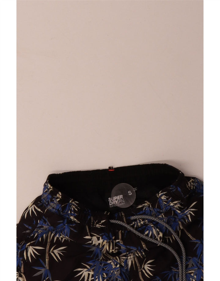 Γυναικείο σορτς κολύμβησης SUPERDRY Μικρό μαύρο φλοράλ πολυεστέρα