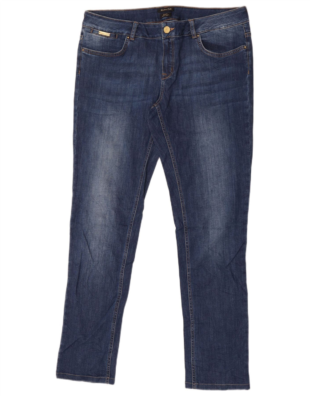 Massimo Dutti Γυναικεία Slim Fit Slim Jeans W36 L31 Navy Blue