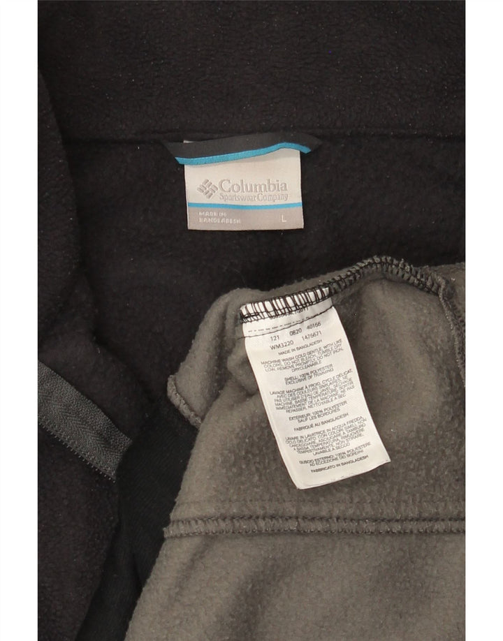 Columbia Ανδρικό Fleece Jacket UK 40 Large Grey Colourblock Polyester