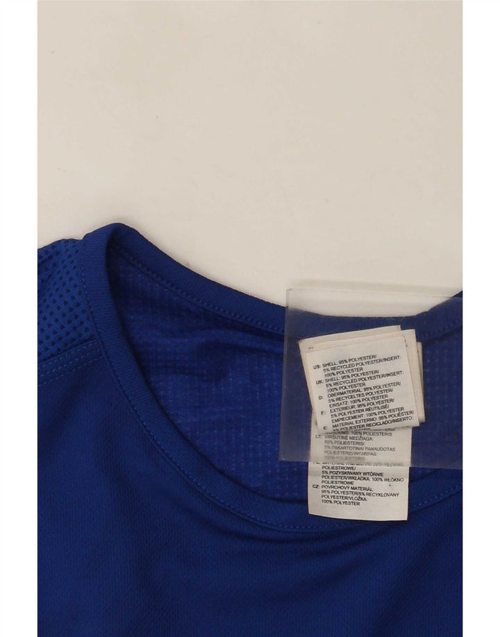 Ανδρικό γιλέκο Adidas, μεσαίο μπλε πολυεστέρας