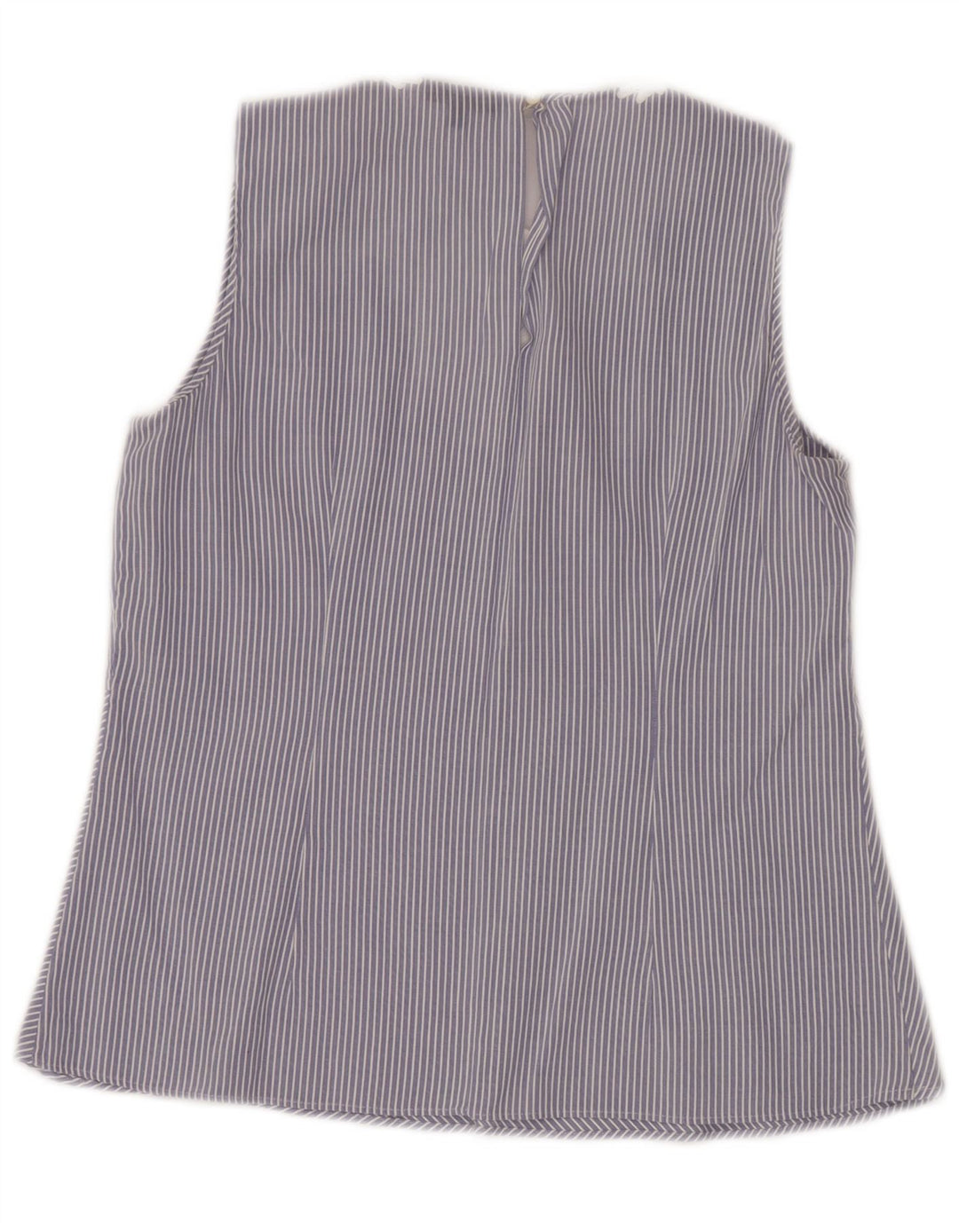 MASSIMO DUTTI Γυναικεία Αμάνικη Μπλούζα Top EU 40 Μεσαίο Μπλε Ριγέ