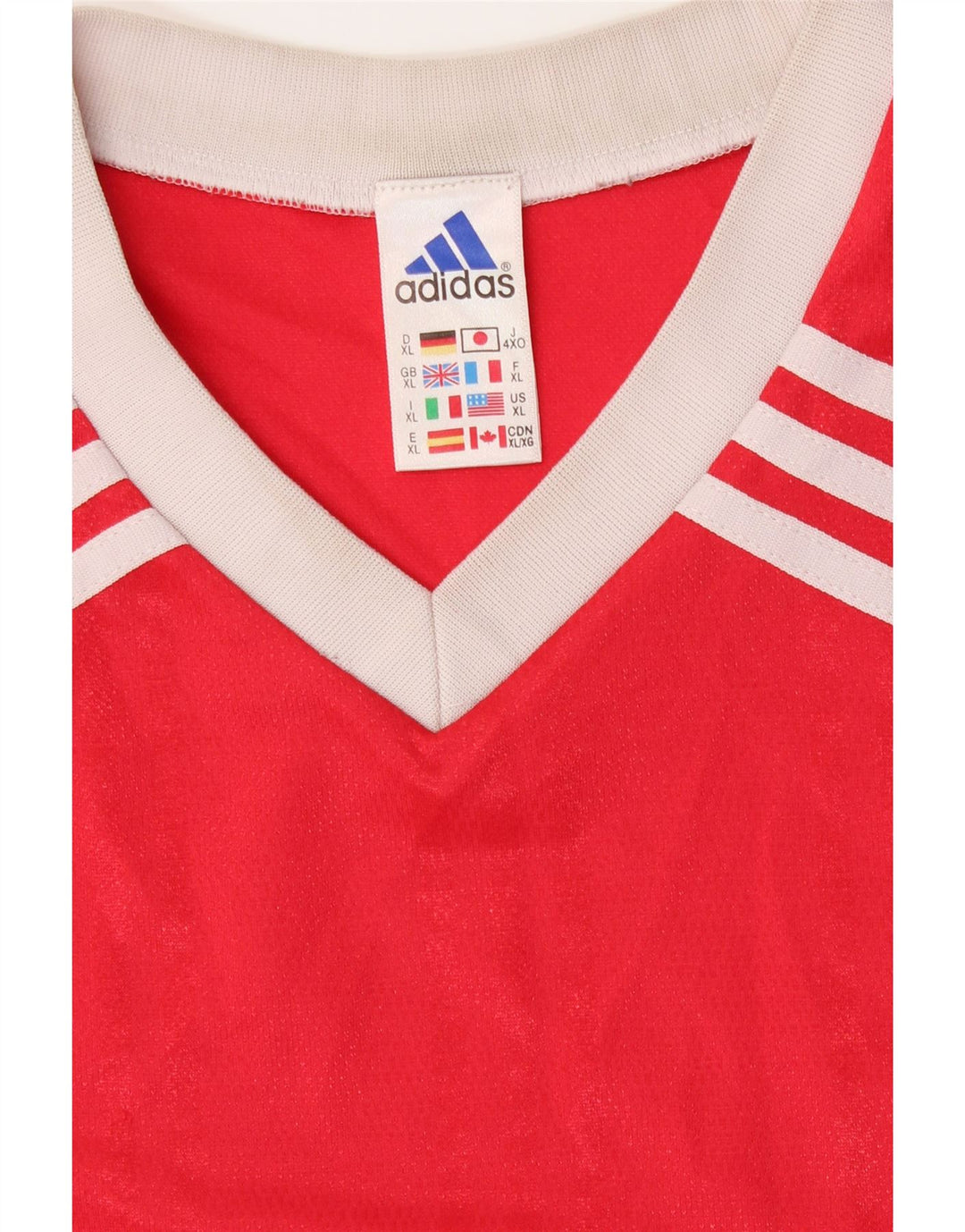 Ανδρικό γραφικό T-Shirt ADIDAS Top XL Red Polyester