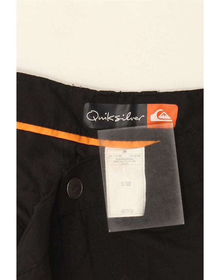 Ανδρικό σορτς Chino Quiksilver W36 μεγάλο μαύρο πολυεστέρα