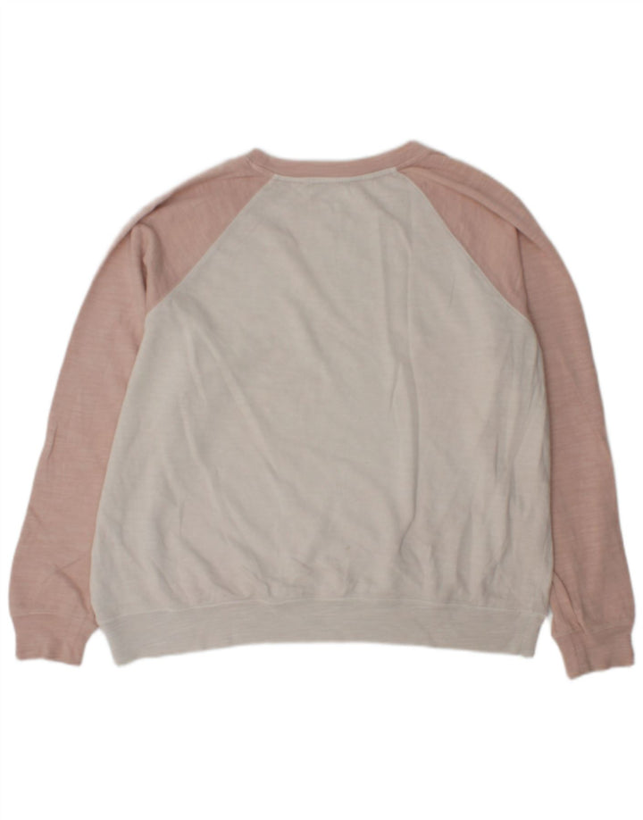 Marks & Spencer Γυναικεία φούτερ Jumper UK 16 Large Off White Colourblock