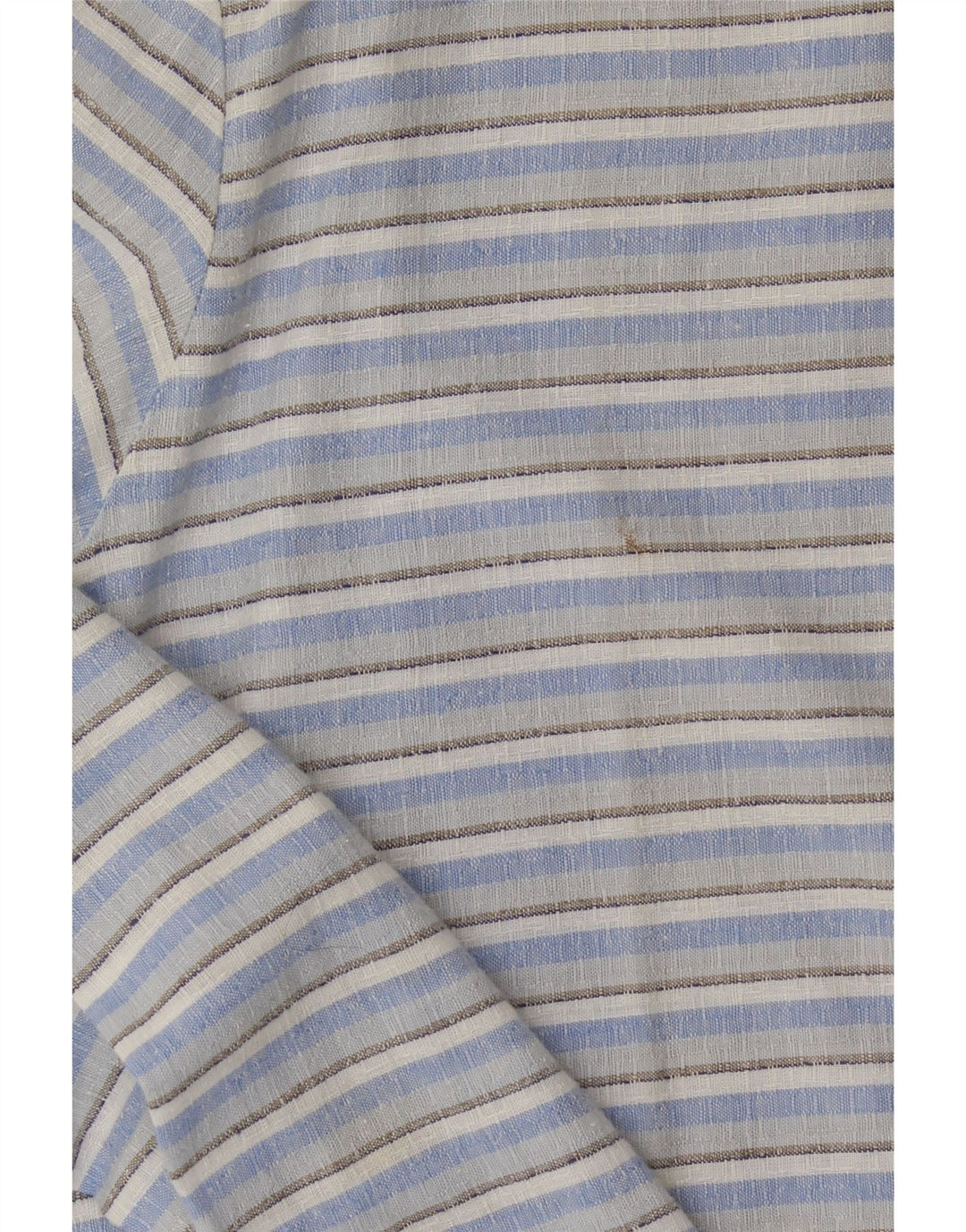 DENVER Mens Shirt Large Blue Striped Vintage Denver and Second-Hand Denver from Messina Hembry 