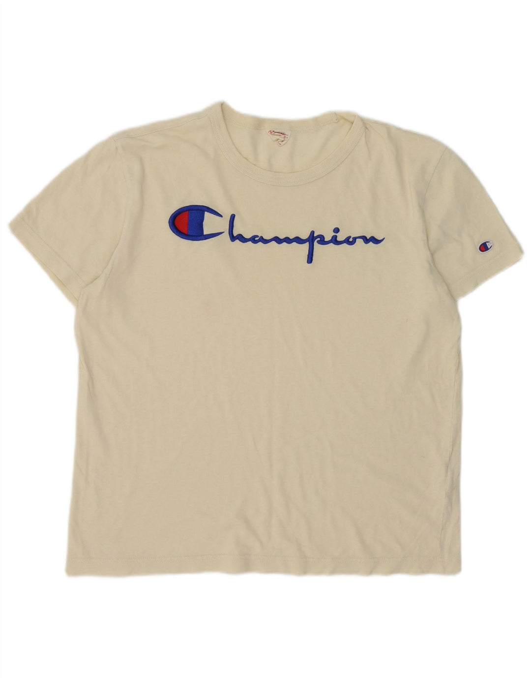 Ανδρικό γραφικό T-Shirt Champion Top Βαμβακερό μεσαίο σε λευκό χρώμα