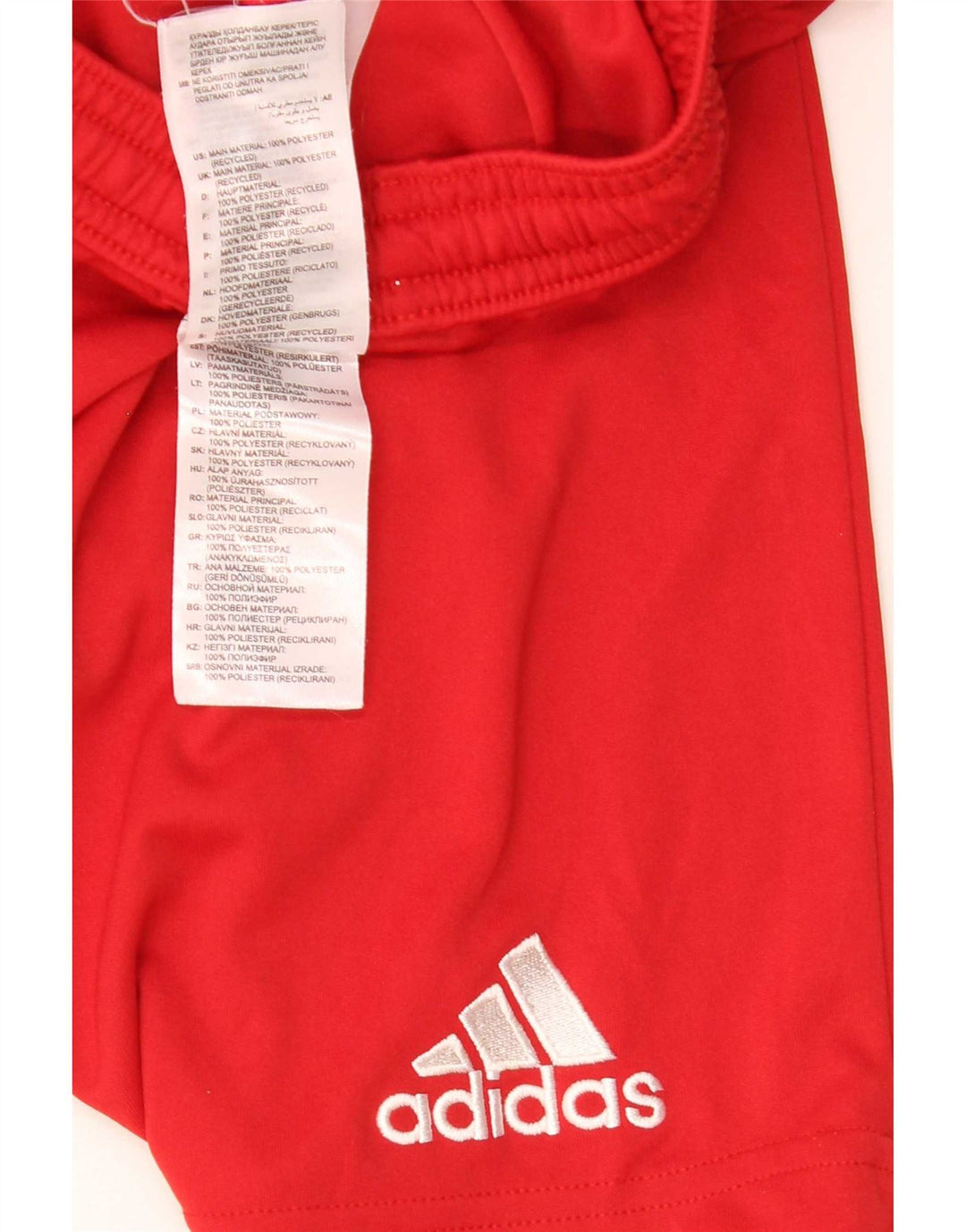 Ανδρικό αθλητικό σορτς Adidas μεγάλο κόκκινο πολυεστέρα